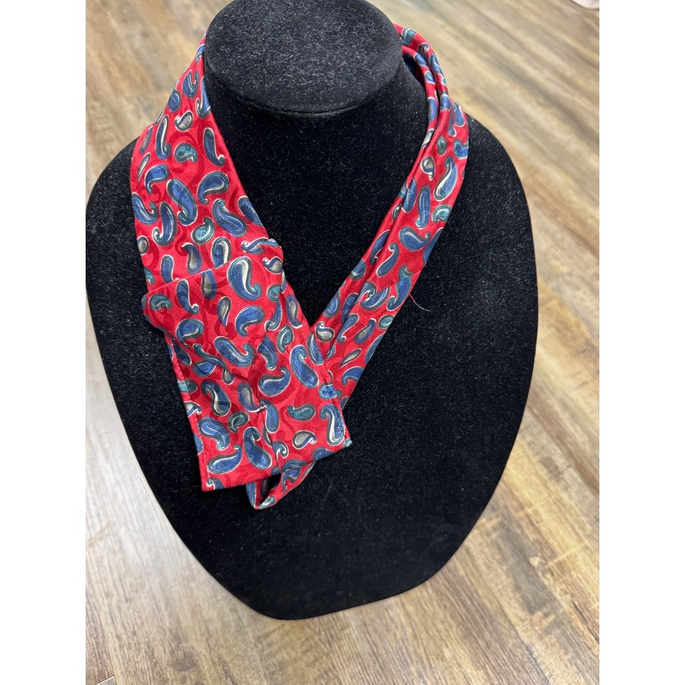 Hey-Ties Red Paisley Ascot Cravat Vintage Style Mens‎ Formal Neckwear BBL Inc